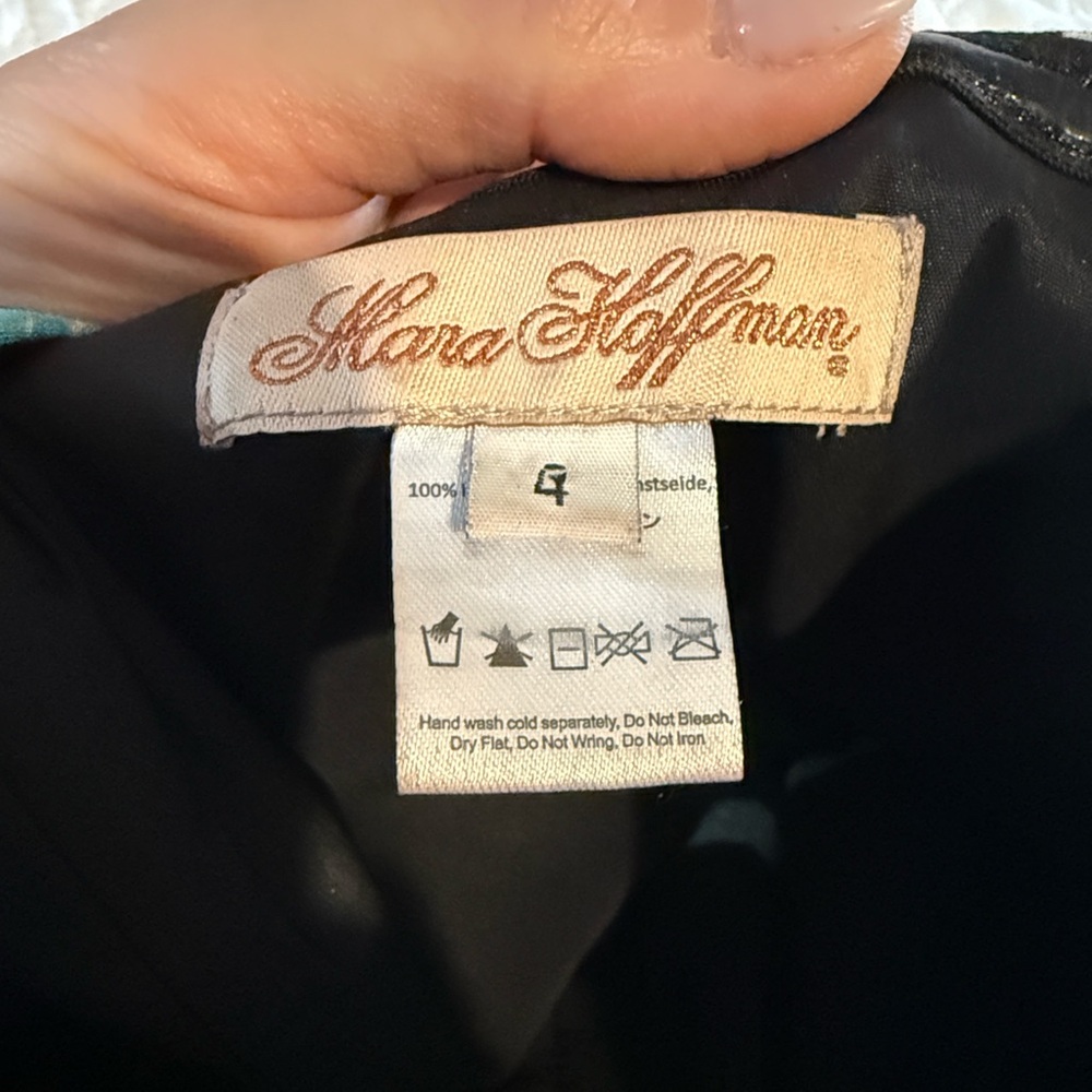 Mara Hoffman Strapless Jumpsuit in Teal, Blue & Black - Picture 2 of 2